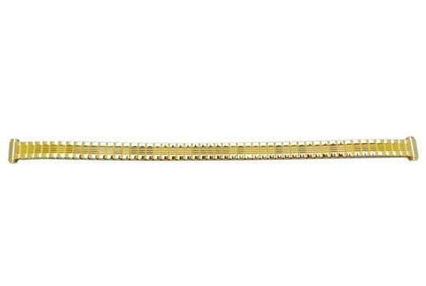 Bandino Ladies Petite Polished Gold Tone 8-10mm Expansion Watch Band