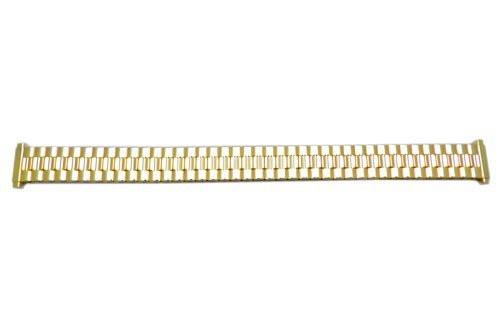 Bandino Ladies Polished Gold Tone 12-16mm Expansion Watch Band
