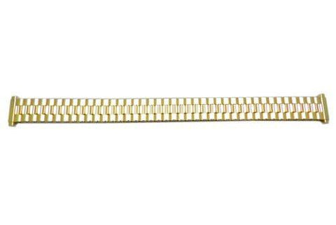 Bandino Ladies Polished Gold Tone 12-16mm Expansion Watch Band
