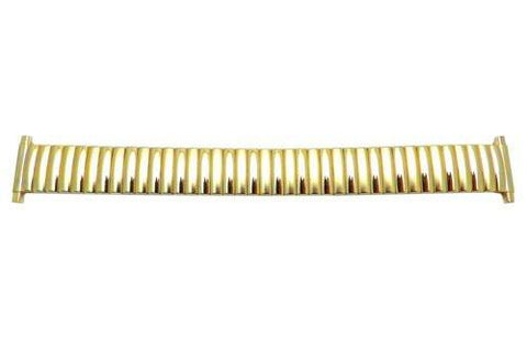 Bandino Brushed And Polished Gold Tone 16-23mm Expansion Watch Band