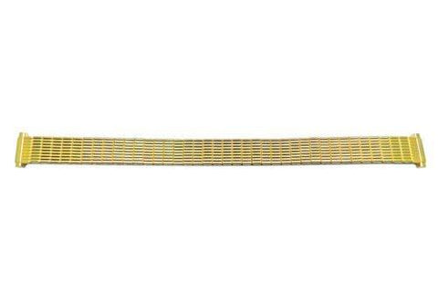 Bandino Ladies Polished Gold Tone 10-14mm Expansion Watch Band