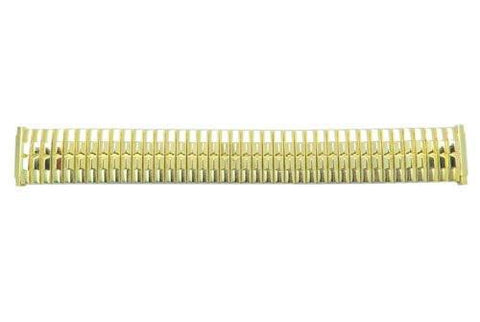 Bandino Brushed And Polished Gold Tone 16-22mm Expansion Watch Band