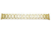 Bandino Brushed And Polished Gold Tone 18-23mm Expansion Watch Band
