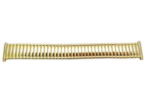 Bandino Polished Gold Tone 18-23mm Expansion Watch Band