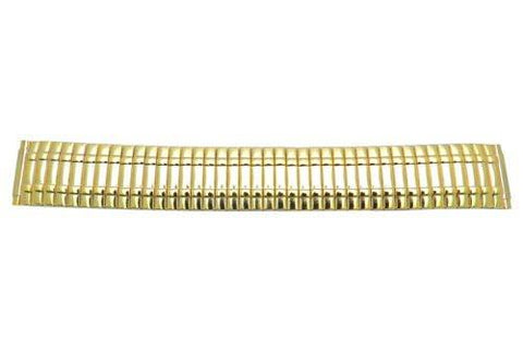 Bandino Polished Gold Tone 16-22mm Expansion Watch Band
