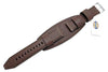 Fossil Brown Genuine Smooth Heirloom Leather 22mm Wide Watch Cuffband