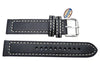 Fossil Defender Series Black Genuine Leather 20mm Watch Band