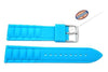 Fossil Tidal Blue Silicone Link Style 20mm Watch Band