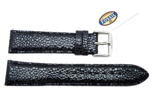 Fossil Black Soft Cecile Leather 20mm Watch Strap