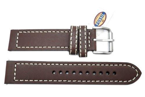 Fossil Defender Series Brown Genuine Leather 20mm Watch Band