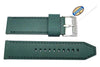 Fossil Green Smooth Leather 24mm Thick Watch Strap