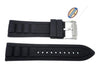Fossil Black Silicone 24mm Watch Strap