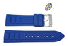 Fossil Blue Silicone Link Style 24mm Watch Band