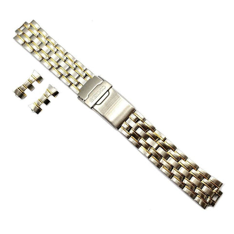 Genuine Seiko Dual Time Series Dual Tone Wide 18mm Watch Bracelet image