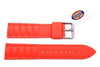Fossil Salmon Silicone Link Style 20mm Watch Band