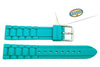Fossil Teal Silicone Link Style 18mm Watch Band