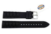 Fossil Black Silicone Link Style 18mm Watch Band