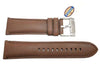 Fossil Brown Genuine Smooth Leather 24mm Watch Strap