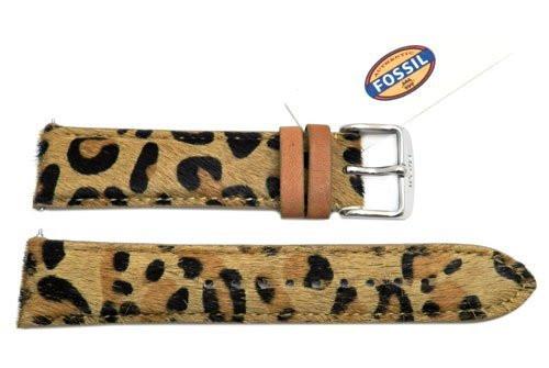 Fossil Cheetah Print Genuine Leather 20mm Watch Strap