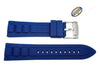 Fossil Blue Silicone 22mm Watch Strap