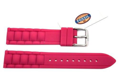 Fossil Orchid Silicone Link Style 18mm Watch Band