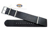 Fossil Black Saffiano Series Leather 22mm Watch Strap