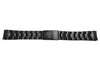 Fossil Defender Series Black Tone 20mm Push Button Clasp Watch Bracelet