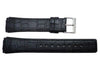 Genuine Skagen Black Crocodile Embossed 22mm Leather Watch Strap - Screws