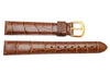 Genuine Coach Brown Crocodile Grain Leather 14mm Watch Strap
