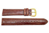 Genuine Coach Brown Crocodile Grain Leather 18mm Watch Strap
