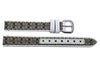 Genuine Coach White Smooth Leather 13mm Monogram Watch Band
