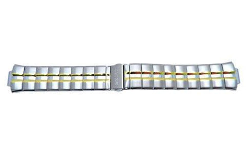 Genuine Seiko Dual Tone Stainless Steel 22mm Watch Bracelet
