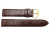 Seiko Burgundy Genuine Calfskin Textured 19mm Leather Watch Band
