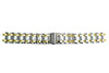 Seiko Dual Tone Push Button Clasp 18mm Watch Bracelet