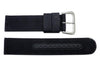 Seiko Black Nylon 22mm Watch Strap