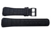 Genuine Skagen Black Textured Leather 25mm Watch Strap - Screws