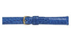 Hadley Roma Cartier Style Genuine Round Grain Alligator Blue Ladies Watch Strap
