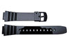 Genuine Casio Black Glossy Resin 16mm Watch Strap