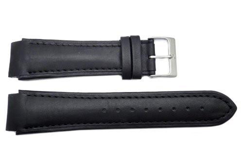 Genuine Skagen Black Genuine Leather Watch Strap - Pins