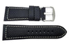 Heavy Padded Carbon Fiber Watch Band With Contrast Stitching