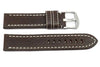 Hadley Roma Medium Padded Brown Sport Leather Watch Strap