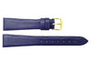 Hadley Roma Smooth Genuine Purple Leather Watch Band