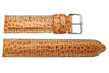 Hadley Roma Men's Tan Genuine Alligator Leather Watch Strap
