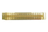 Hadley Roma Gold Tone 14mm Expansion Watch Band With Hook Ends