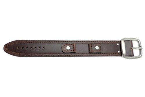 Hadley Roma Smooth Oil Tan Brown Leather Cuff Band