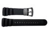 Seiko Genuine Black Rubber Diver's 24mm Watch Band
