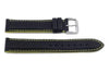 Hadley Roma Yellow Color Contrast Sport Leather Watch Strap