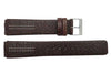 Genuine Skagen Dark Brown Textured Leather 20mm Watch Strap - Screws