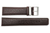 Genuine Kenneth Cole Brown Grained Leather 22mm Watch Band