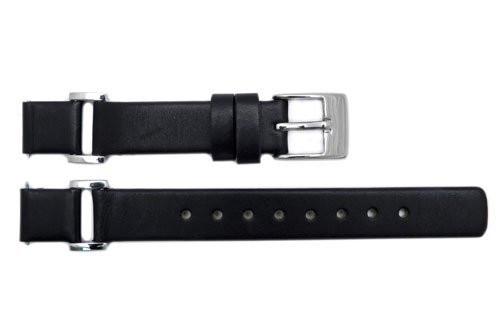 Genuine Kenneth Cole Black Leather Biker Style 12mm Watch Strap